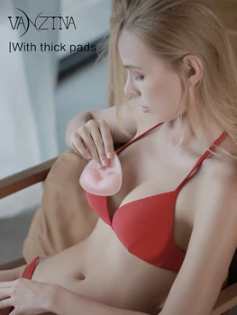 VANZTINA Bikini Sutyen ekler Çıkarılabilir kadın Push up Mayo Silikon Göğüs büyütme Üçgen Pedleri ıntimates aksesuarları
