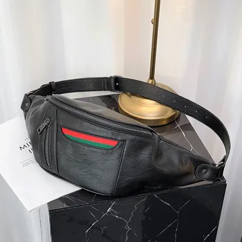 Xiao.p Moda Yeni Yüksek Kaliteli Pu Deri erkek Bel Paketleri Erkek fanny paketi bel çantası Telefon kılıflı çanta Seyahat Küçük Bel Çantası