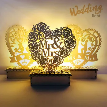 Yaratıcı Düğün led ışık Süs sevgililer Günü Hediyesi Kız Arkadaşı için Yatak Odası Dekorasyon Misafirler için Düğün Hediyeleri Parti İyilik