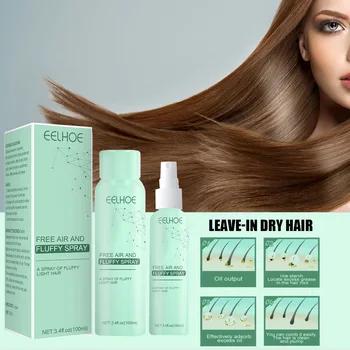 Yağ Kontrolü No-yıkama Saç Kabarık Sprey Bırakın Kuru Saç Spreyi Kuru Şampuan Saç Tozu Yağ kontrolü Kabarık Hacim Kaldırma Saç Spreyi