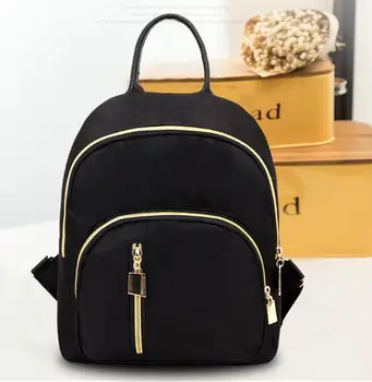 Yeni kadın Moda Kız okul çantası Çok fonksiyonlu Küçük Sırt Çantası Sevimli Sırt Çantası Satchel Kadın Omuz Sırt Çantası Siyah