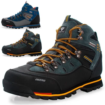 Yeni Kış yürüyüş ayakkabıları Açık Erkek Botları Erkekler Su Geçirmez Kar Botları Kaymaz Woodland Avcılık Ayakkabı Taktik Botları Sıcak Ayakkabı