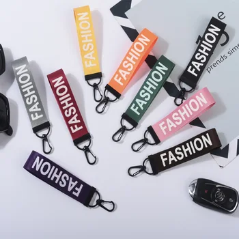 Yeni moda hazırlık halat anahtarlık giysi çantası kolye araba anahtarlık erkekler ve kadınlar küçük hediye şerit anahtarlık K2253