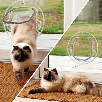 Yeni PC Pet cam kapi Kedi Köpek Kapı Güvenlik Flap Kapısı Pet Malzemeleri Ev Kapısı Hayvan Pet Kedi Köpek Erişim Kapısı Pet Güvenlik Ürünleri