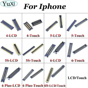 YuXi Dokunmatik LCD Ekran FPC Konektörü iPhone 5 5 S 6 6 S 6 Artı 6 S 4G Ekran Kartı Konektörü Anakart Anakart