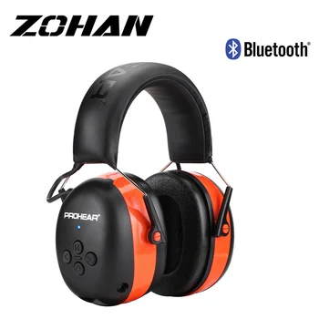 ZOHAN Bluetooth Güvenlik Gürültü İptal Kulak Muffs Elektronik İşitme Koruma Kulaklıklar NRR 25DB Çekim kulak koruyucu
